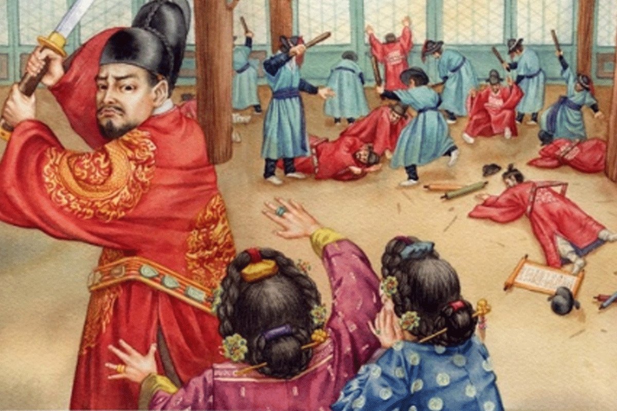 Vua Yeonsangun, con trai của Phế hậu Yoon, vị bạo chúa Joseon