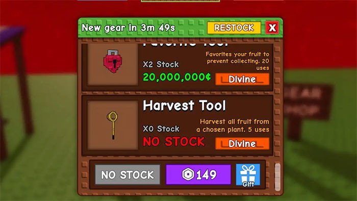 Xây dựng nhà cơ bản trong Grow A Garden với các khối nguyên liệu đầu tiên